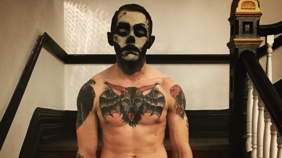 Danhausen in Jane Doe makeup