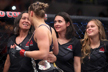 Ronda Rousey and her mother AnnMaria De Mars in UFC