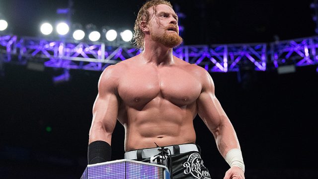 Buddy Matthews poses on Bret's rope