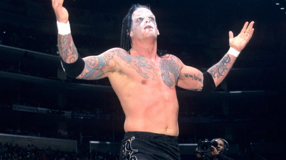 Vampiro stands in the ring