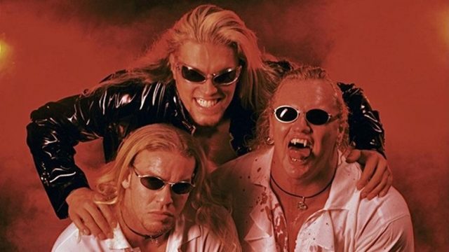 The brood, wearing shades