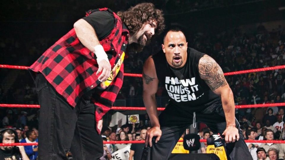 Mick Foley and The Rock