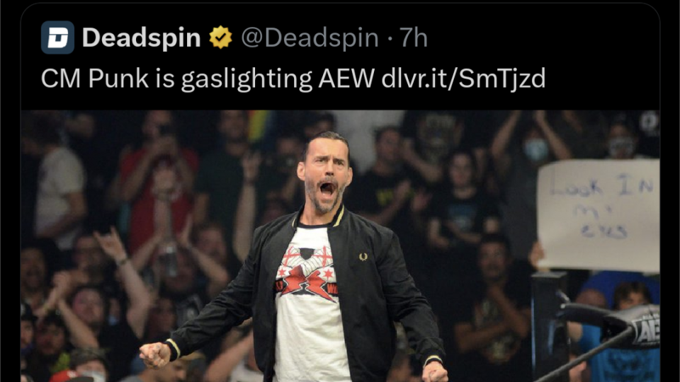 Brandon Cutler's now-deleted tweet saying "someone gets it" in response to CM Punk gaslighting AEW
