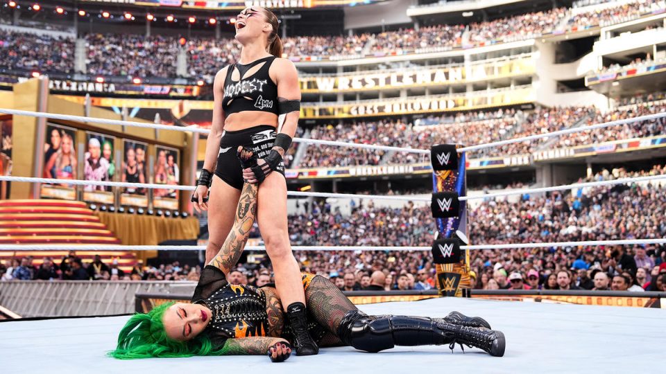 Ronda Rousey & Shotzi at WrestleMania 39