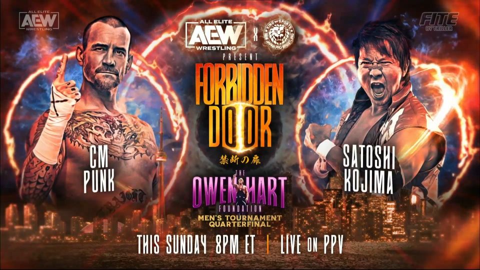 AEW x NJPW Forbidden Door - CM Punk vs. Satoshi Kojima – Owen Hart Foundation Tournament Cup