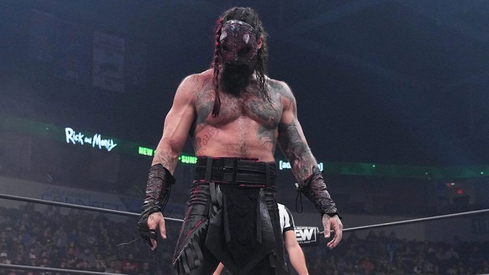 Luchasaurus standing in the ring in AEW