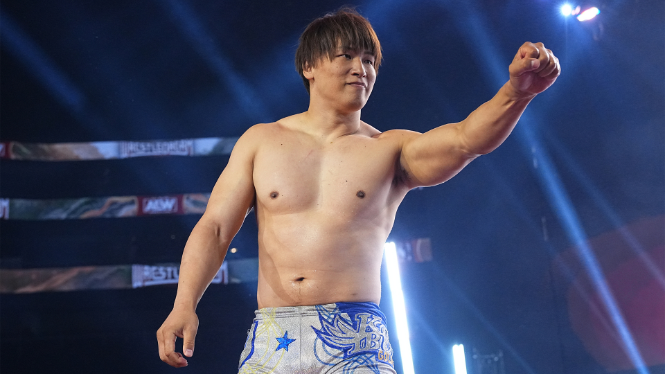 Kota Ibushi making his entrance at AEW All Out 2023
