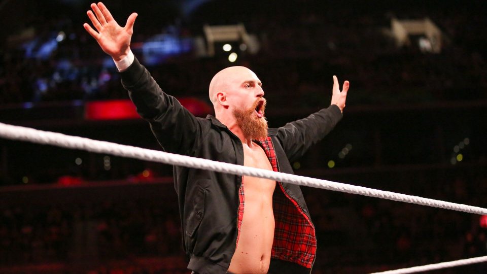 Zack Gibson posing during his entrance in NXT
