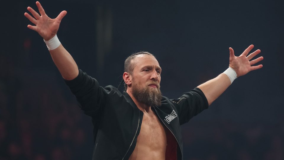 Bryan Danielson making his entrance on AEW Collison
