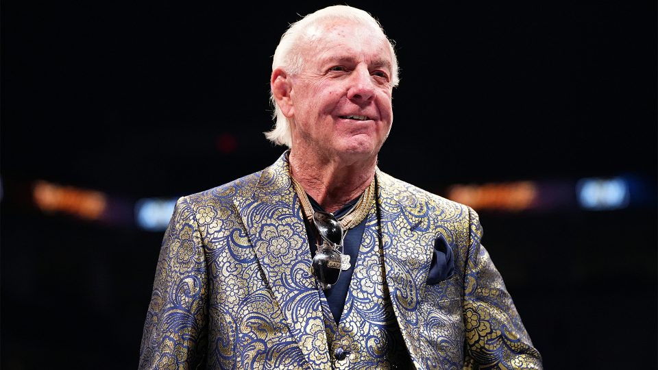 Ric Flair in the ring on AEW Rampage