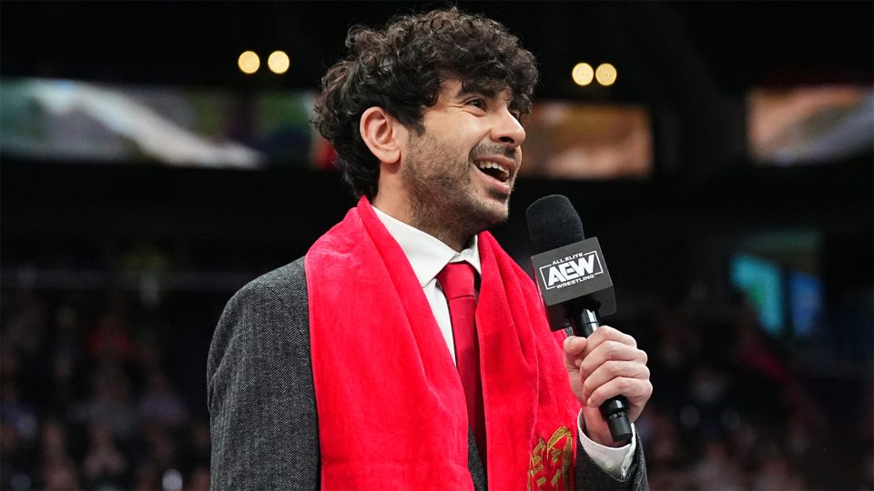 tony Khan speaking at AEW WrestleDream 2023