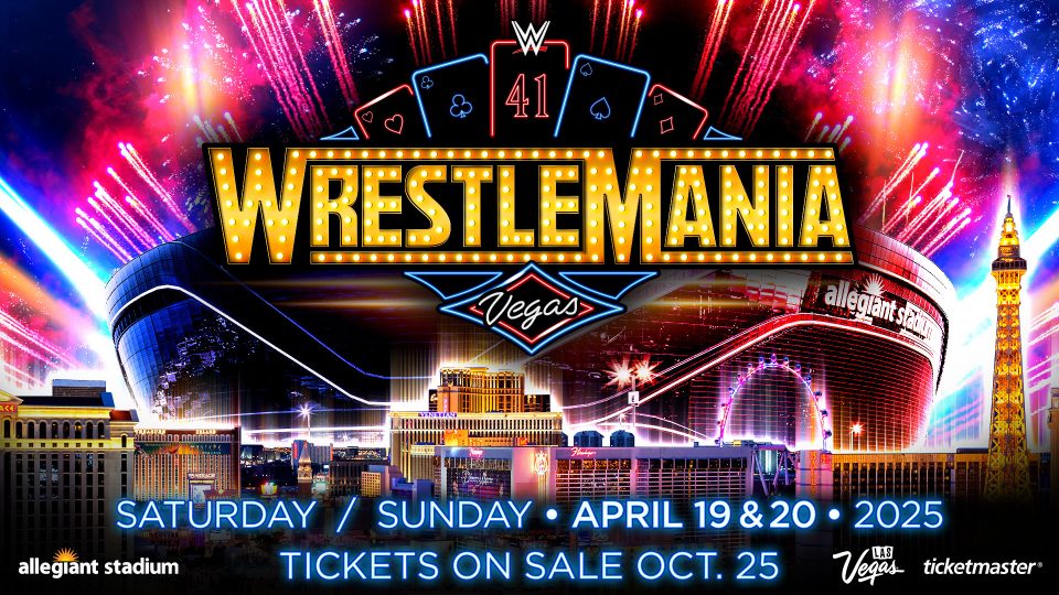 A poster promoting WWE WrestleMania 41