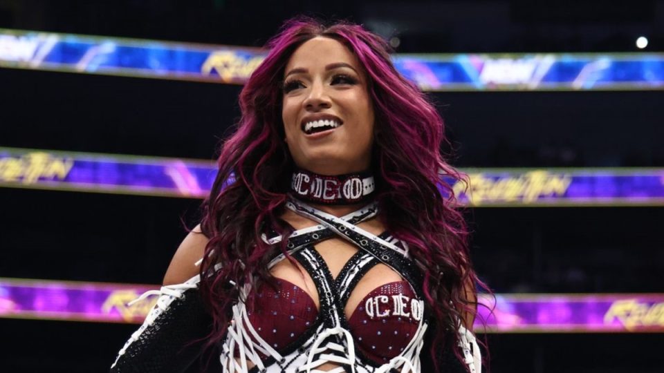 Mercedes Mone smiling in the ring at AEW Revolution