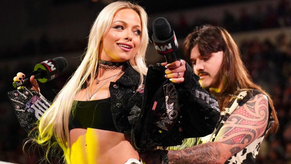 Liv Morgan and Dominik Mysterio on WWE RAW