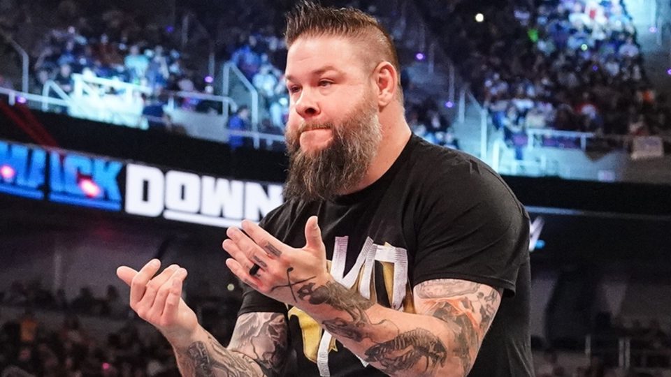Kevin Owens waits to fight on WWE SmackDown
