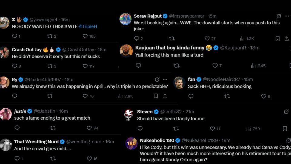 Fans unhappy with Cody Rhodes winning at WWE king of the ring