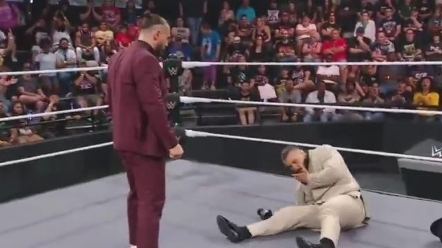 Luca Crusifino attacks Tony D' Angelo on WWE NXT
