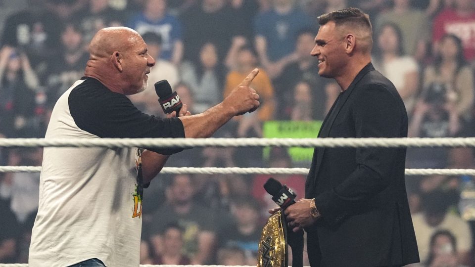 Goldberg and Gunther have words on WWE RAW